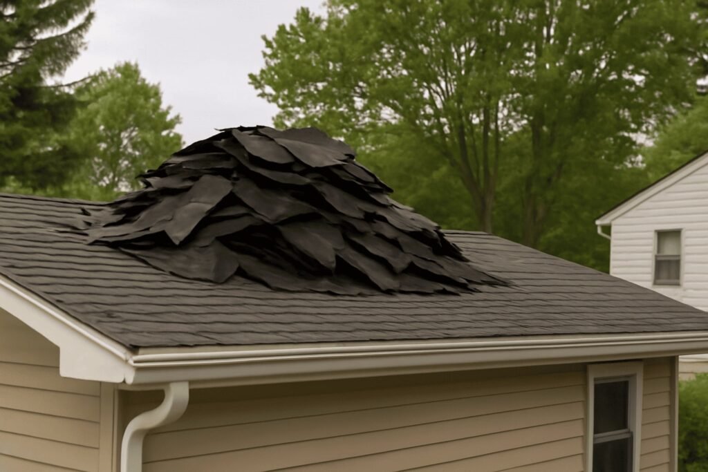 our construction debris removal team remove roof shingles too